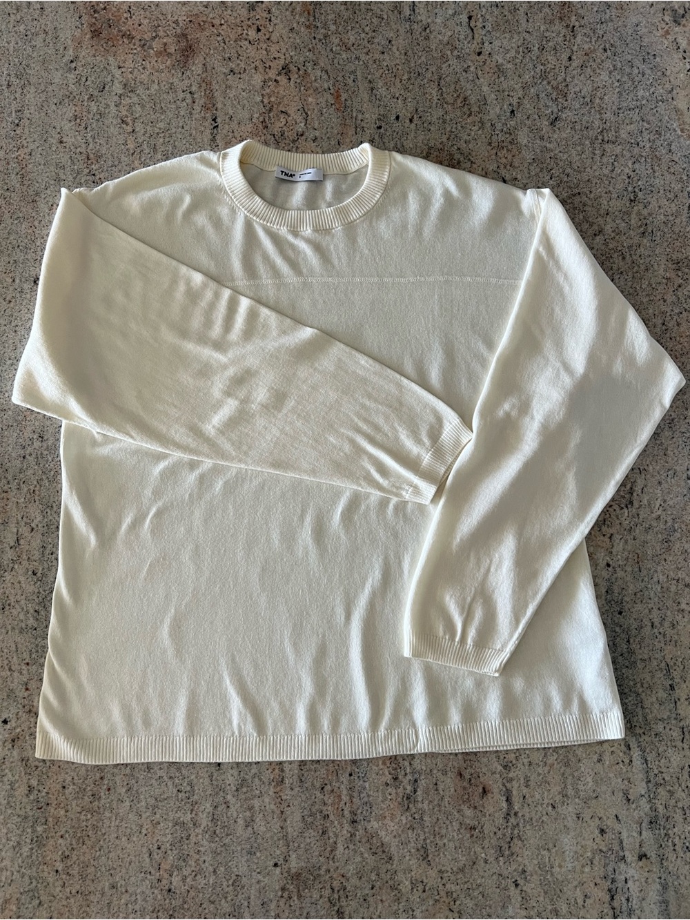 Aritzia’s TNA Butter Knit Crewneck Long-Sleeve Shirt - Cream